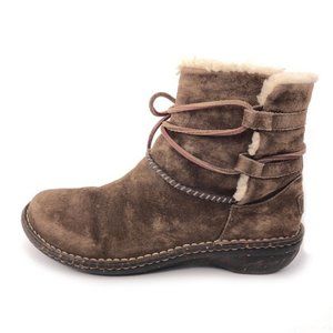 UGG Caspia Brown Suede Winter Boots 8